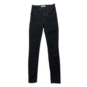 Madewell Roadtripper Jeans G7392 Black Denim‎ Skinny Jean Size 24